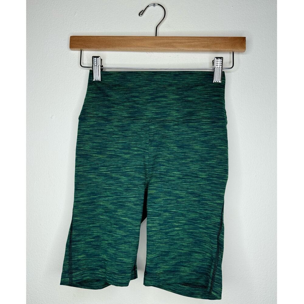 Outdoor Voices XS Green Biker Shorts Women's Spandex Activewear Workout Bottoms